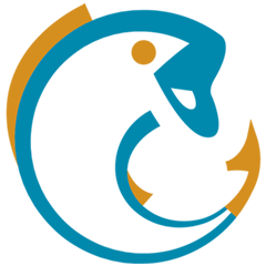 Pesce pittogramma logo Go Fish